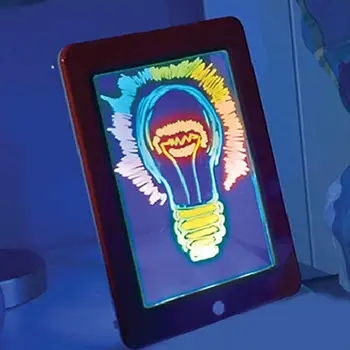 3D Risanje Čarobno Pad LED Luči, Svetlobni Odbor Intelektualne Developmen Igrača Otrok Slikarstvo Učno Orodje