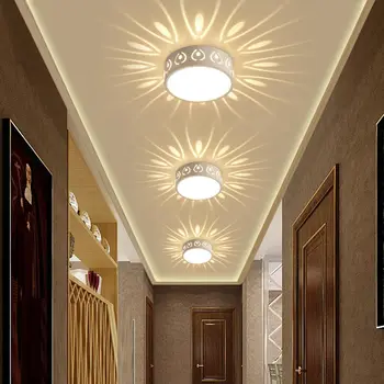 3W 5W LED Stropne Luči Sodobnih LED Stropna Svetilka Barva za Dekoracijo Shadow Koridor Oltarja Lampara Svetlobe Napeljave 85-265V