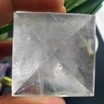 40 mm naravnih pregleden quartz crystal piramida duhovno čakro terapija A012