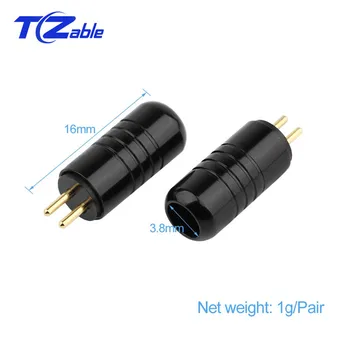 5 parov 0.78 mm Moški Slušalke Pin Za JH JH16 JH11 Slušalke Plug Adapter Priključek DIY Slušalke, na primer s spajkanjem Audio Jack HI-fi Plug