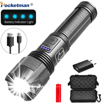 5 Razsvetljavo Načini Pocketman LED Svetilka Taktično Svetilko Zoomable Kamp Svetilka Uporabo 18650 Baterijo Vodotesno Svetilko