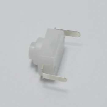 50pcs AC 250V 1A Belo Na Off Mini Pritisni Gumb Stikalo za Električni Baklo 2p samozapiralni Ukrivljen Svetilka Switchs