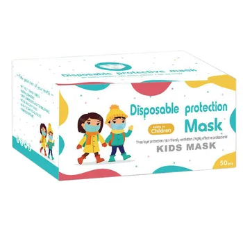 50pcs/Box otroška Risanka Tiskanja Potrošni Masko 3 Plast Otrok Otroci Filter Higieno Zgostitev Masko Držalo Usta Pokrov