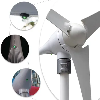 600W ali 400W 12V 24V Vetrne Turbine Gennerator 3/5 Rezila 12M/S Nizka Hitrost Vetrnica LED Označujejo Svetlobo Z Brezplačno Polnjenje Krmilnik