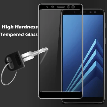 6D Kaljeno Steklo za Samsung Galaxy A7 2018 A9 Zaščitnik Zaslon na Zaščitno Steklo za Samsung A8 J6 A6 J4 Plus J8 2018
