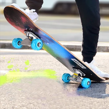 79 cm/31in Skateboard Dvojno Rocker Dvojni Udarec Skate Board Cruiser 7 Plast Maple Krova za Ekstremne Športe in na Prostem