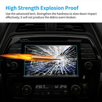 8 Inch Avto GPS Navigacija Screen Protector za Nissan Maxima 2016 Auto Notranje zadeve, Kaljeno Steklo Zaščitno folijo Avto Dodatki