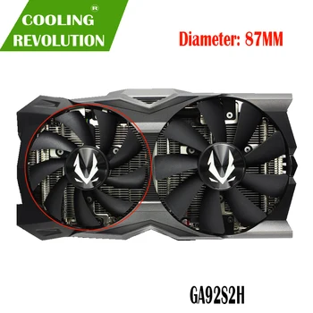 87MM GA92S2H DC12V 0.35 A 100MM GAA8S2U DC12V 0.45 A 4Pin grafike ventilator za ZOTAC GAMING GeForce RTX 2070 RTX 2070 OC MINI