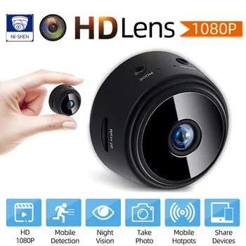 A9 Webcam največ 128G širitev Kamera HD 1080P Nepremočljiva širokokotni Objektiv Kamere Šport Ir Night Vision Camera