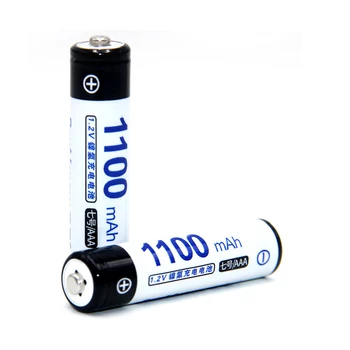 AAA polnilne baterije 1100mA Ni-MH baterije 1,2 V v Dejanski Visoka Zmogljivost Baterije Celice Za igrača bliskavico Kamere
