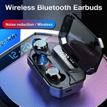 AERBOS Brezžične Slušalke Bluetooth 5.0 Slušalke Nepremočljiva Čepkov S 3000 Mah Moči Banke Hi-fi Stereo Slušalke Fone De Ouvido