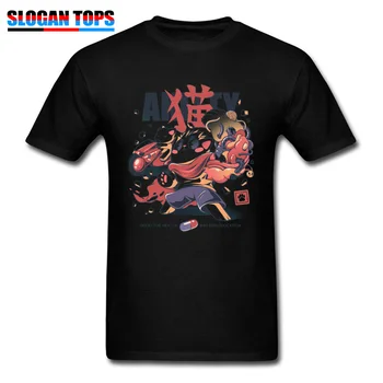 Akira T Shirt Dobro za Zdravje Slabo Za Izobraževanje Mačke Natisni T-shirt Za Moške Moto Biker Tshirt Zamotek Punk Ulične Japonskem Slogu