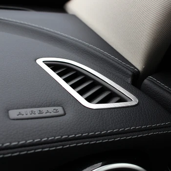 Alumium Zlitine nadzorno ploščo klimatske naprave Vtičnico Kritje Trim Za Mercedes Benz C Razred W205 C200 2016 Avto-styling Dodatki