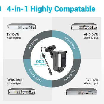 ANNKE 2PCS Full HD 1080P 4-v-1 Kamera S Toplo Svetlobo Vremensko Night Vision PIR Zaznavanje Pozornosti Alarm CCTV Security Kit
