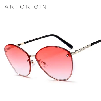ARTORIGIN Rimless sončna Očala Ženske Design Ščit Gradient Odtenek sončna Očala Ženski Modni Odtenki Lady Očala AT1061