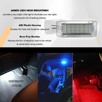 Avto led footwell prtljažnika prtljažnik luči za Seat Alhambra Ateca 2016~2019 bela modra rdeča avto styling svetilke