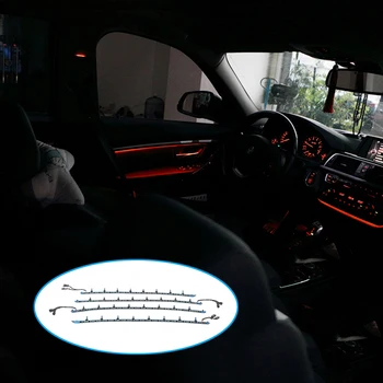 Avto Notranja Vrata Plošča LED Dekorativnih Okraskov Luči, Modre In Oranžne Barve Vzdušje Luči Za BMW Serije 3 F30 F31 2012-2018