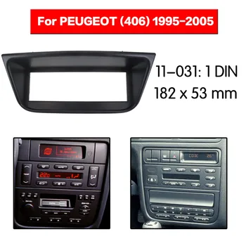 Avto Radio Fascijo Frame Kit Za PEUGEOT (406) 1995-2005 CD Radio Stereo Audio (Stereo zvok Plošče Facia Plošča Trim Dash Eno Din Mount Kit