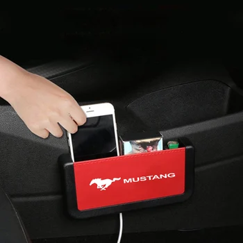 Avto Škatla za Shranjevanje za Ford Mustang Mobilni Telefon Imetnik Pocket Majhne stvari Shranjevanje Organizator Vrečko Vrečka
