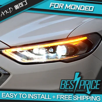 Avtomobili Styling Smerniki Za Ford Mondeo 2017-2020 Žarometi LED Teče luči Bi-Xenon Žarek meglenke angel eyes Auto levels