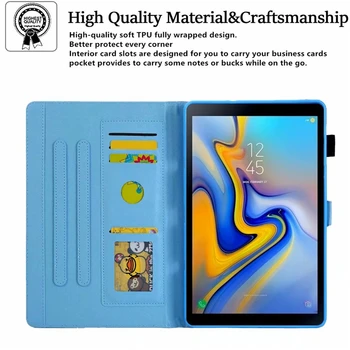 Barvnih Pokrovčkov za Samsung Galaxy Tab A7 2020 Primeru SM T500 T505 T507 10.4 
