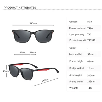 Blagovne znamke TR 90 sončna Očala HD Polarizirana Objektiv Vintage sončna Očala Očala Trend slog Pripomočki sončna Očala Za Moške/Ženske Gafas