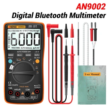 Bluetooth Digitalni Multimeter True RMS Podatkov Držite 6000 Šteje AC/DC Toka Napetosti Kapacitivnost Odpornost Tester Meter