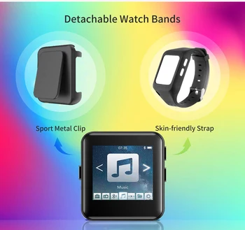 Bluetooth MP3 uro z Zaslonom na Dotik 8/16GB Posnetek MP3 Predvajalnik za Tek, Kolesarjenje, Pohodništvo Podporo za Snemanje,FM Radio
