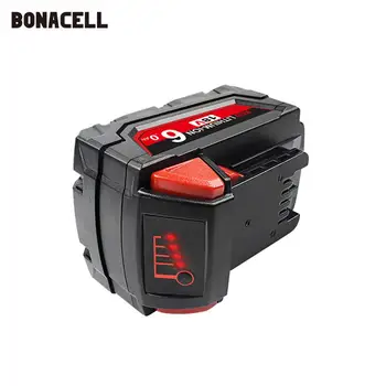 Bonacell 18V 6000mAh M18 XC Li-Ion Nadomestna Baterija za Milwaukee 48-11-1815 M18B2 M18B4 M18BX L50