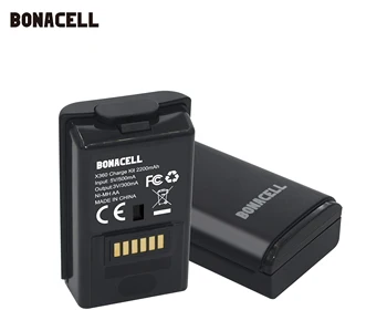 Bonacell 2x 2200mAh Baterija+Polnilec Kabel za Xbox 360 Brezžični Krmilnik za Igre Blazinice Baterije Xbox 360 Bateria L30