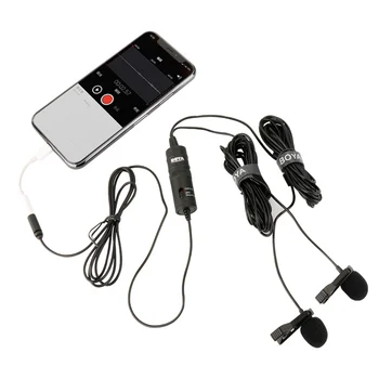 BOYA S-M1 Lavalier Mikrofon Pametni Kondenzator Mikrofon za iPhone 12 11 Max Pro SLR Fotoaparat Video Snemanje Vlog YouTube
