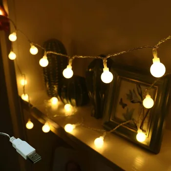 Božični Luči 2m 3m, 5m in 10M Niz LED Luči USB Nepremočljiva Pravljice Luči Za Stranko Poroko Počitnice LED Luči Božič Žogo, 5V