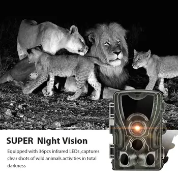 Brezžični Lovska Kamera za Pot Kamere HC801A 20MP 1080P Foto Past Nočno opazovanje divjih živali Nadzor, Sledenje Naperki