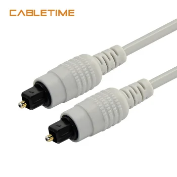 CABLETIME Digitalnega Zvoka, Optični Avdio Kabel V/Izhod SPDIF Koaksialni Optični Kabel Toslink za Ojačevalnik TV, Blu-ray Predvajalnik Soundbar N9