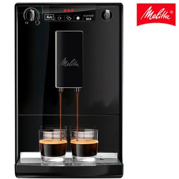 Cafetera automática Melitta Caffeo Solo 950-222, máquina de kavarni express eléctrica con molinillo integrado, fácil de usar, negro