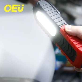 COB Delo Svetlobe, LED Svetilka Magnet USB Polnilne Akumulatorski Lučka za 18650 Baterije Worklight Pod Kapuco Avto Ročno Svetilko Magnetni