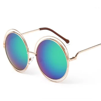 COOLSIR Krog Prvotni Načrt Gradient sončna Očala Clear Leče Ženske Moški UV Zaščito Luksuzni Elegantna Dama sončna Očala Čisto Nov