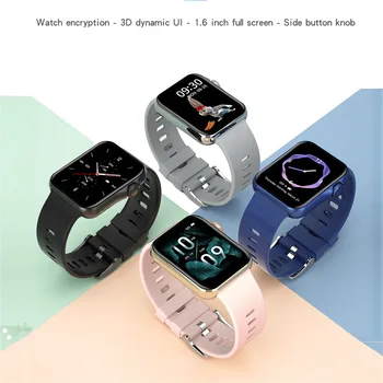 D06 Šport Pametno Gledati 1.6 Palca Bluetooth Smartwatch Klic Fitnes Srčni Utrip Nepremočljiva Fitnes Dejavnosti Tracker Sport Watch