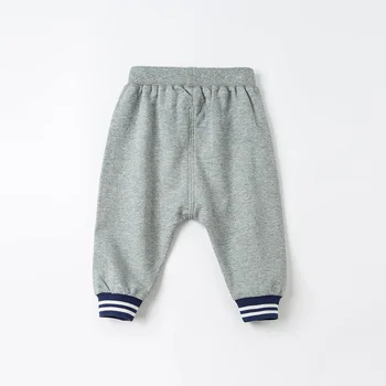 DBA16191 dave bella pomlad baby fantje moda risanka hlače otrok celotno dolžino otroci hlače za malčke malčka hlače