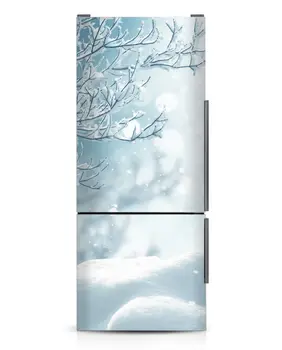 Debelo Sneg Prikaži Samolepilnih Pomivalni stroj Hladilnik Zamrznitev Nalepka Otrok Likovnih Vrata Hladilnika Kritje Ozadje