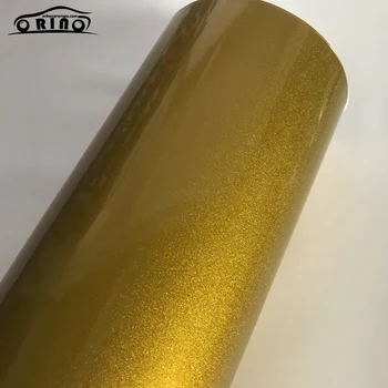 Diamond Gloss Sladkarije Zlato Vinilne Nalepke Film Pearl Bleščice Car Wrap Foil S Sprostitev Zraka Zavijanje