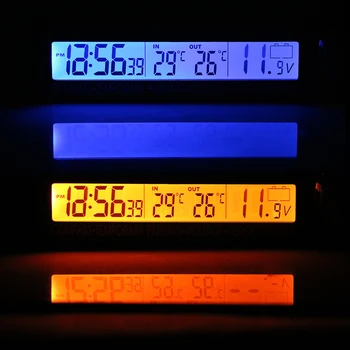 Digitalni Prikaz Avto Uro, Termometer, Kompas Parkiranje Tablice, Kartice za Spremljanje Sistem, potovalni Računalnik Diagnostični Auto Dodatki