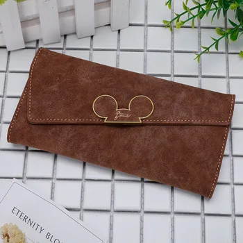 Disney plenic vrečko risanka mickey torbici dekle, vreči kovanec krat ženske dolgo denarnice paket lady Kartico Piling denarnice imetnik kartice Sklopka