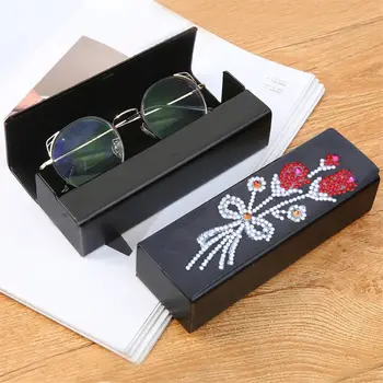 DIY Diamond Slikarstvo Eye Glasses Škatla za Shranjevanje Očal Primeru Diamond Storarage X4YD