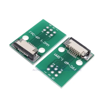 DIY FPC/FFC 6 PIN 1.00 mm igrišču Priključek SMT Adapter za 2.54 mm Prostora 1.00 palčni igrišču skozi luknjo DIP PCB napajalnik, na primer s spajkanjem
