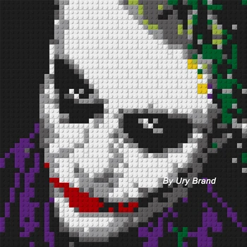 DIY Opeke Joker Mozaik Pixel Art Risanka Dekorativni Pop Barvanje Z Številkami MOC gradniki Igrače Fantje Hiša Ustvarjalno Darilo