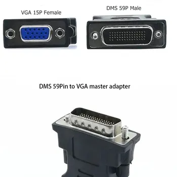 DMS-59 DMS59 59Pin DVI Moški na 1-Vrata VGA Ženski Video Y Razdelilnik KRATEK Kabel 1 PC na 1 ZASLON