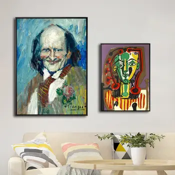Doma Dekoracijo Tiskanja Platno Umetnosti Stenske Slike Plakat Platno, Saj Slike Španec Pablo Picasso Le Corsage Raye