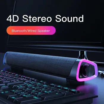 Domači Kino Stereo Zvočnik Subwoofer SoundBar Žično Bluetooth Zvočniki Za PC Računalnik, Predvajalnik Glasbe Zvočnik Bas Stolpec
