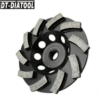 DT-DIATOOL 1pc Dia 100/115/125/180mm Diamant, Laminirano Turbo Cup Brušenje Kolo za Konkretne Granit z M14 ali 5/8-11 nit